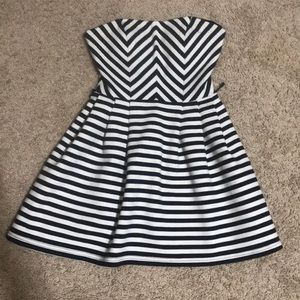 Blue & White Strip Dress
